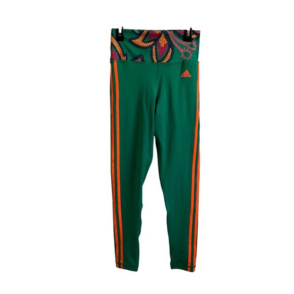 Adidas Farm Rio Tight Fit High Rise Full Length Colorful Leggings - Small - NEW - Picture 1 of 10